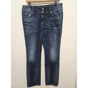 Victoria's Secret London Jean Women 12 Dark Wash Straight Leg Denim Jeans